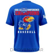 Kansas Baseball Big 12 Champions 2026 Victory Shirt - Image 2
