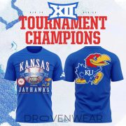 Kansas Jayhawks 2026 Big 12 Baseball Champions Locker Room Shirt V2
