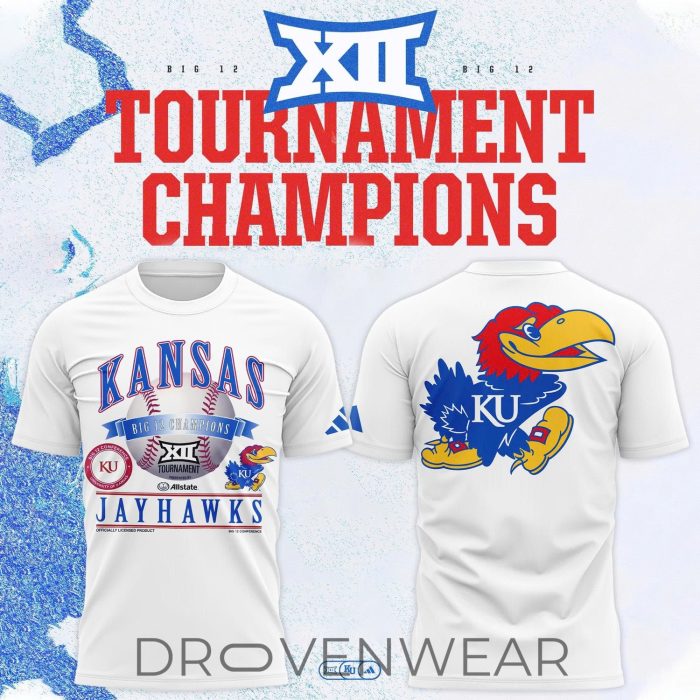 Kansas Jayhawks 2026 Big 12 Baseball Champions Locker Room Shirt V2 - Image 5