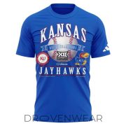 Kansas Jayhawks 2026 Big 12 Baseball Tournament Champions Shirt Blue Edition - Image 2