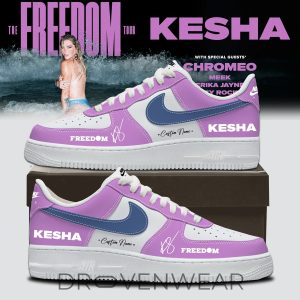 Kesha Freedom Tour 2026 Custom Sneakers Limited Release V1 by Drovenwear.com