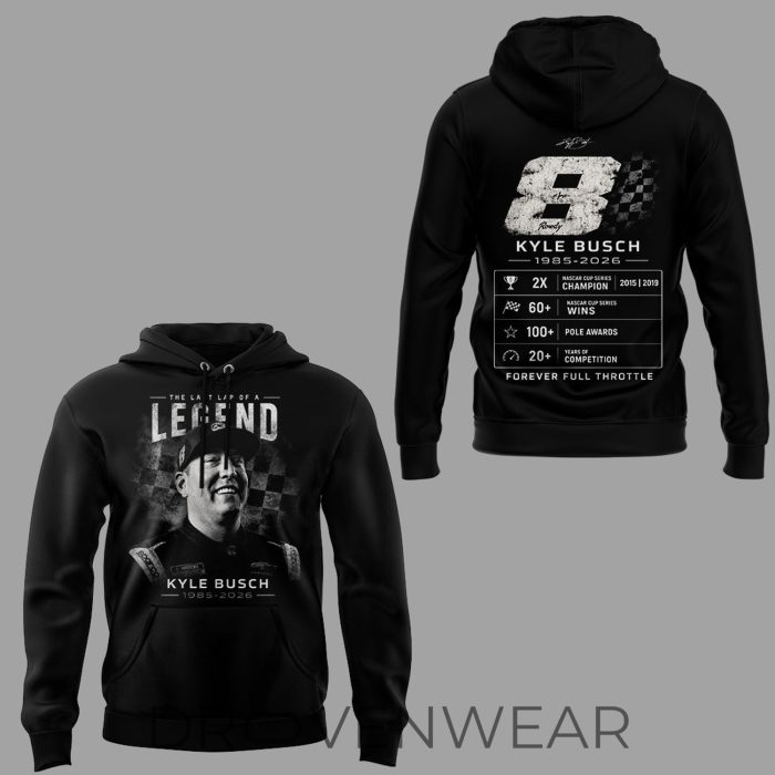 Kyle Busch Rowdy Forever Commemorative Hoodie V7 Exclusive Release - Image 2