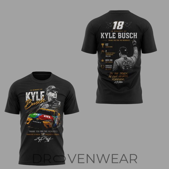 Kyle Busch Rowdy Forever Commemorative Racing Shirt Version 2 Limited Release - Image 2