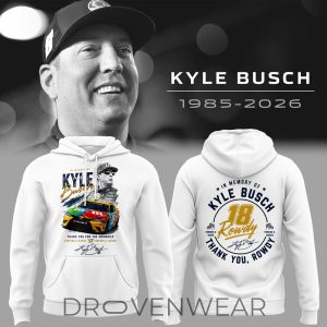 Kyle Busch Rowdy Forever Racing Hoodie V2 Special Release by Drovenwear.com