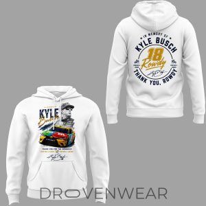 Kyle Busch Rowdy Forever Racing Hoodie V2 Special Release by Drovenwear.com