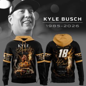 Kyle Busch Rowdy Forever Tribute Hoodie V5 Limited Drop by Drovenwear.com