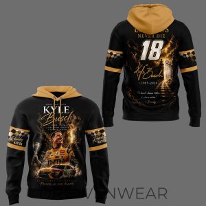 Kyle Busch Rowdy Forever Tribute Hoodie V5 Limited Drop by Drovenwear.com