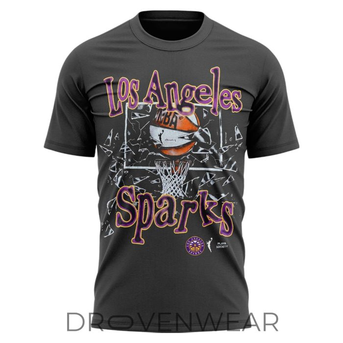 Los Angeles Sparks 2026 Basketball Team Graphic Tee V2 - Image 2