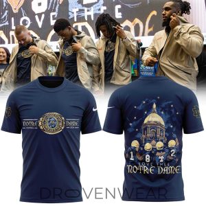 Love Three Notre Dame Limited Edition 2026 Shirt by Drovenwear.com