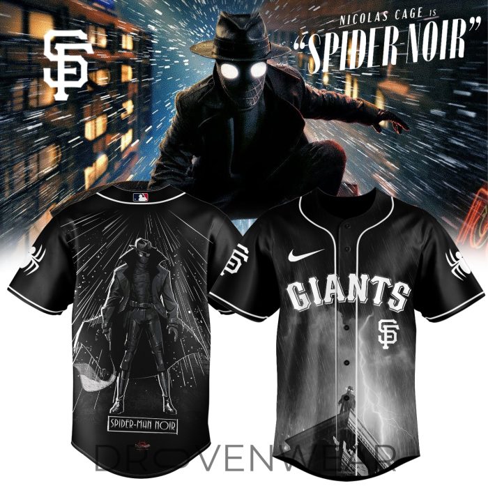MLB All Teams Spider-Man Noir 2026 Special Baseball Jersey - Image 2