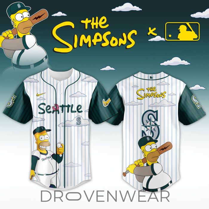 MLB All Teams x Homer Simpson Wonderbat Retro Baseball Jersey 2026 Limited Release - Image 4
