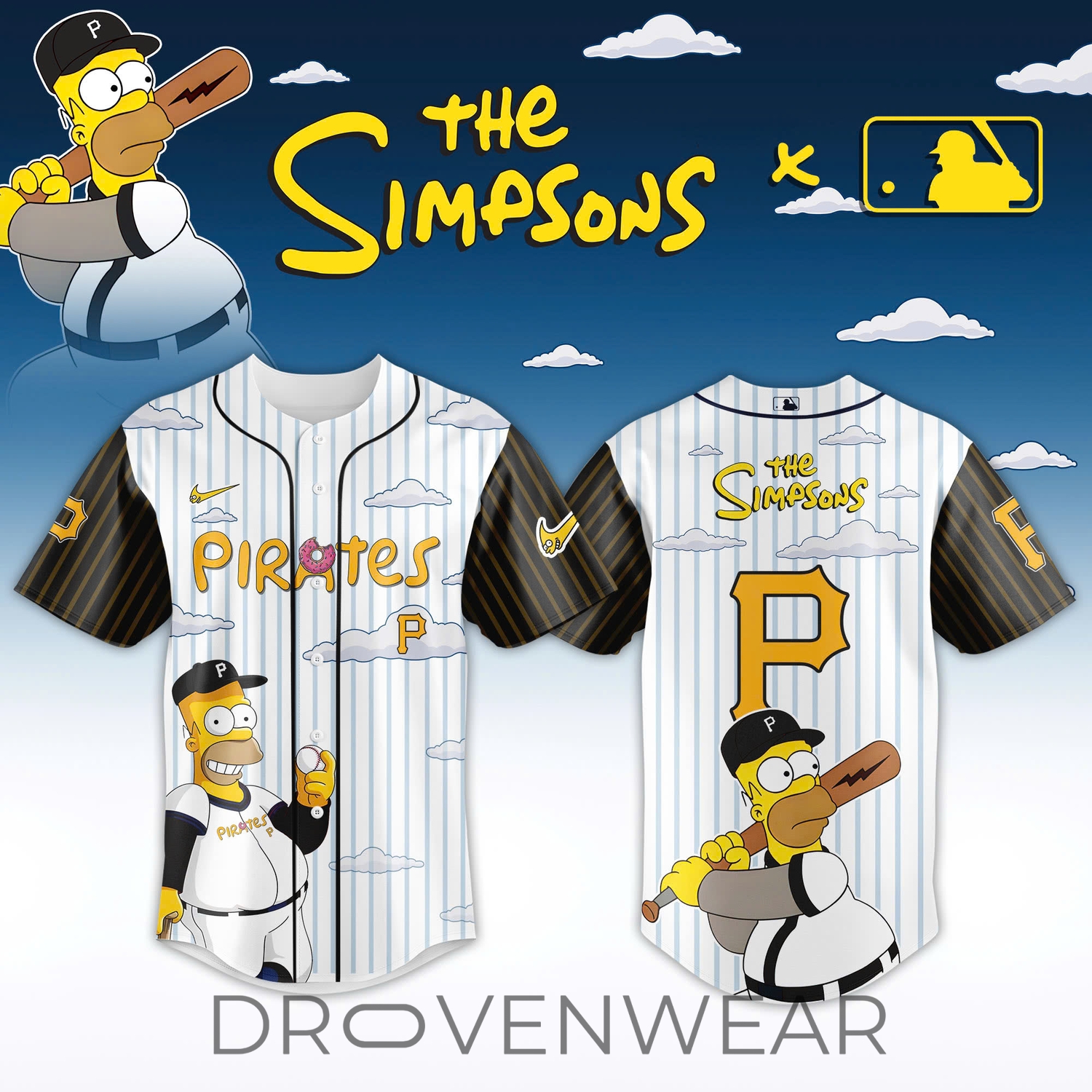 MLB All Teams x Homer Simpson Wonderbat Retro Baseball Jersey 2026 Limited Release MLB All Teams x Homer Simpson Wonderbat Retro Baseball Jersey 2026 Limited Release