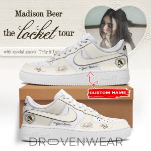 Madison Beer The Locket Tour AF1 Sneakers Version 2 by Drovenwear.com