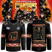 Maryland Black Bears 2026 Robertson Cup Champions Hockey Jersey