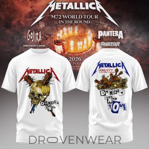 Metallica M72 World Tour 2026 Band Graphic Shirt 2 by Drovenwear.com
