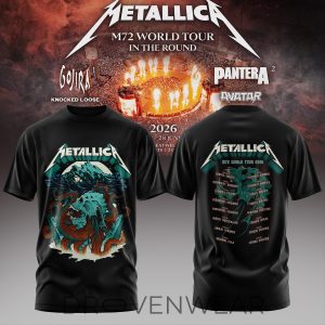 Metallica M72 World Tour 2026 Band Graphic Shirt 4 by Drovenwear.com