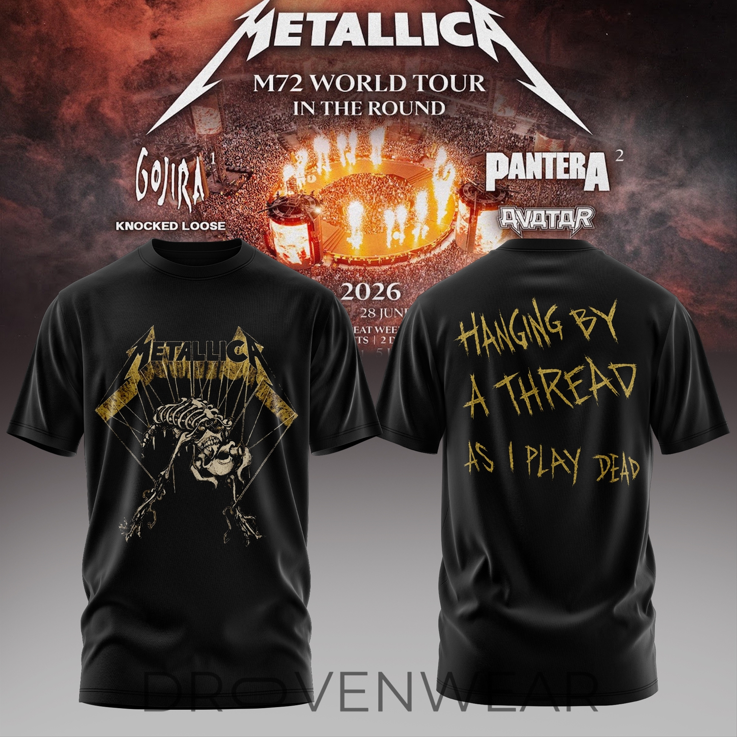 Metallica M72 World Tour 2026 Band Graphic Shirt 5 Metallica M72 World Tour 2026 Band Graphic Shirt 5