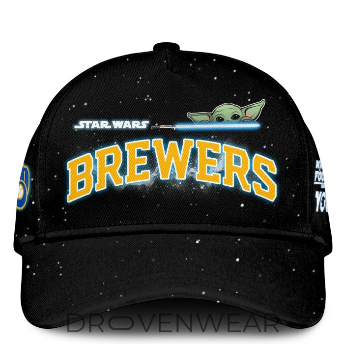 Milwaukee Brewers MLB x Darth Vader Star Wars Grogu Jersey Limited Edition - Image 2