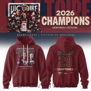 Montreal Victoire PWHL 2026 Walter Cup Champions Commemorative Hoodie