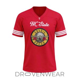 NC State Football Guns N Roses 2026 Tour Limited Jersey by Drovenwear.com