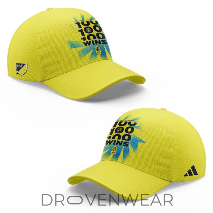 Nashville SC 100 Wins Celebration Graphic T-Shirt Version 1 - Image 3