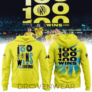 Nashville SC 100 Wins Celebration Hoodie Version 3 by Drovenwear.com