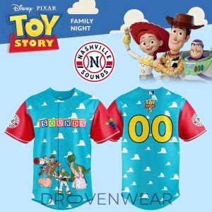 Nashville Sounds Toy Story Theme Night Collector Jersey by Drovenwear.com