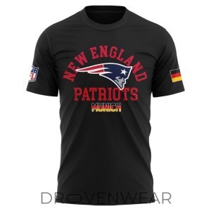 New England Patriots Munich 2026 Official Game Day TShirt by Drovenwear.com