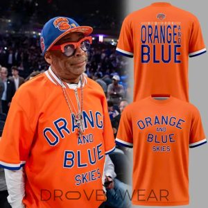 New York Knicks Orange Blue Skies Fan Apparel by Drovenwear.com