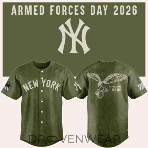New York Yankees 2026 Armed Forces Day Camo Style Jersey by Drovenwear.com