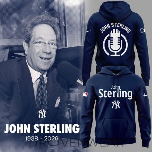 New York Yankees John Sterling Tribute Hoodie V2 by Drovenwear.com