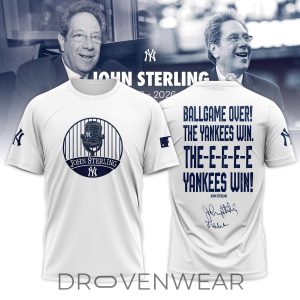 New York Yankees Sterling Legacy White Graphic Tee by Drovenwear.com