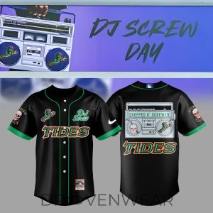 Norfolk Tides DJ Screw Day Special Baseball Jersey by Drovenwear.com