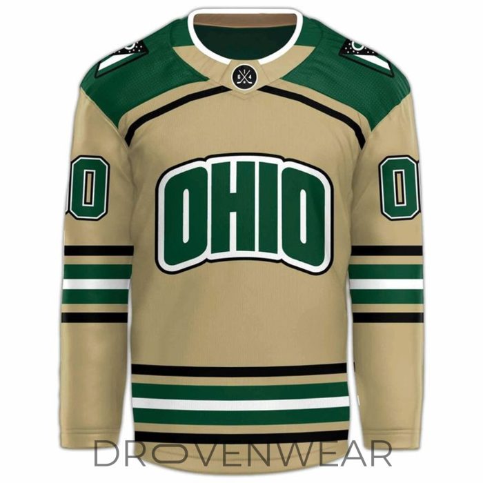 Ohio Bobcats Custom 2026 Hockey Style Jersey - Image 2