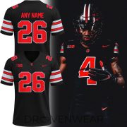 Ohio State Buckeyes All Black Football Uniform Jersey