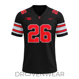 Ohio State Buckeyes All Black Football Uniform Jersey by Drovenwear.com