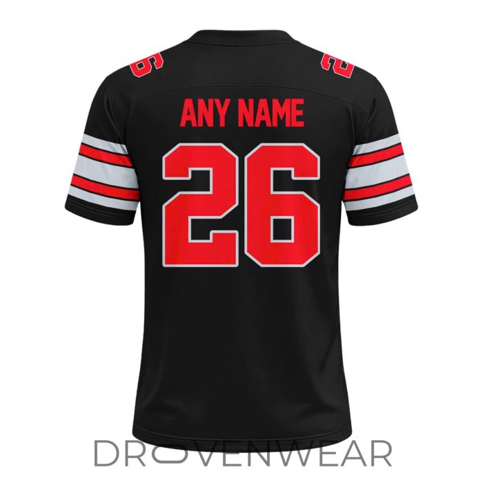 Ohio State Buckeyes All Black Football Uniform Jersey - Image 3