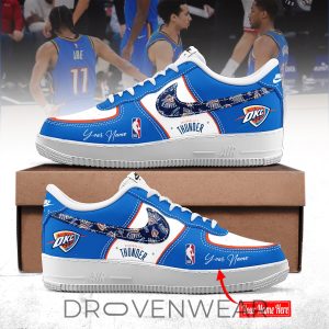 Oklahoma City Thunder Inspired AF1 Sneaker Limited Collection by Drovenwear.com