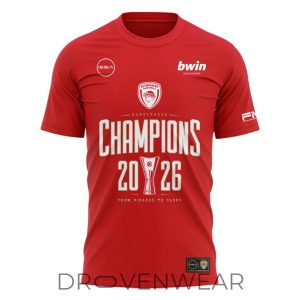 Olympiacos BC EuroLeague Champions 2026 Fan Shirt by Drovenwear.com