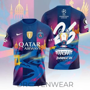 PSG Champions League Final 2026 Fan Celebration Shirt by Drovenwear.com