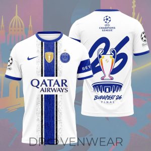 PSG Football Champions League 2026 Final Match Shirt by Drovenwear.com