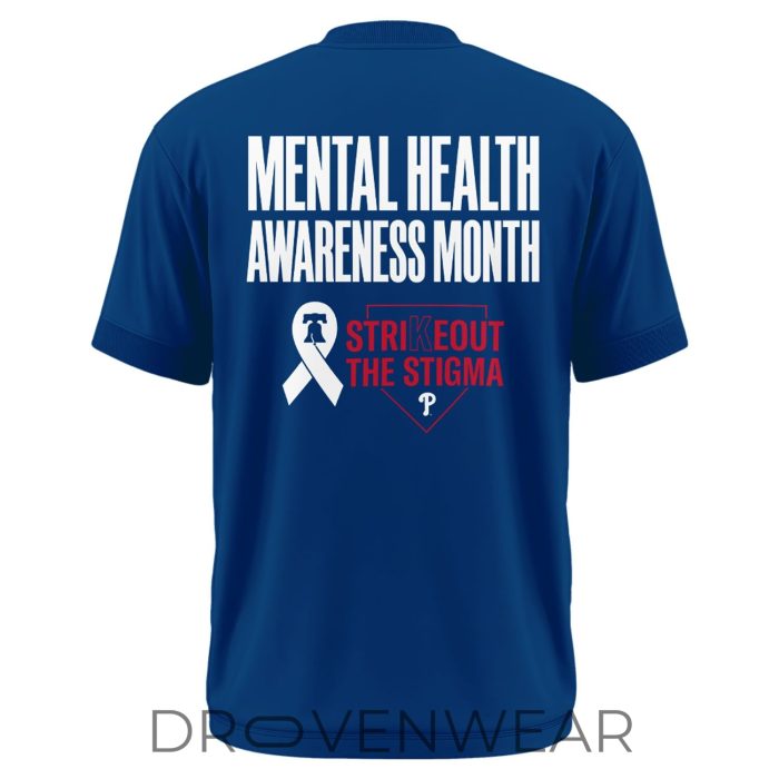 Philadelphia Phillies Mental Health Awareness Tee – Never Fight Alone Break The Stigma - Image 11