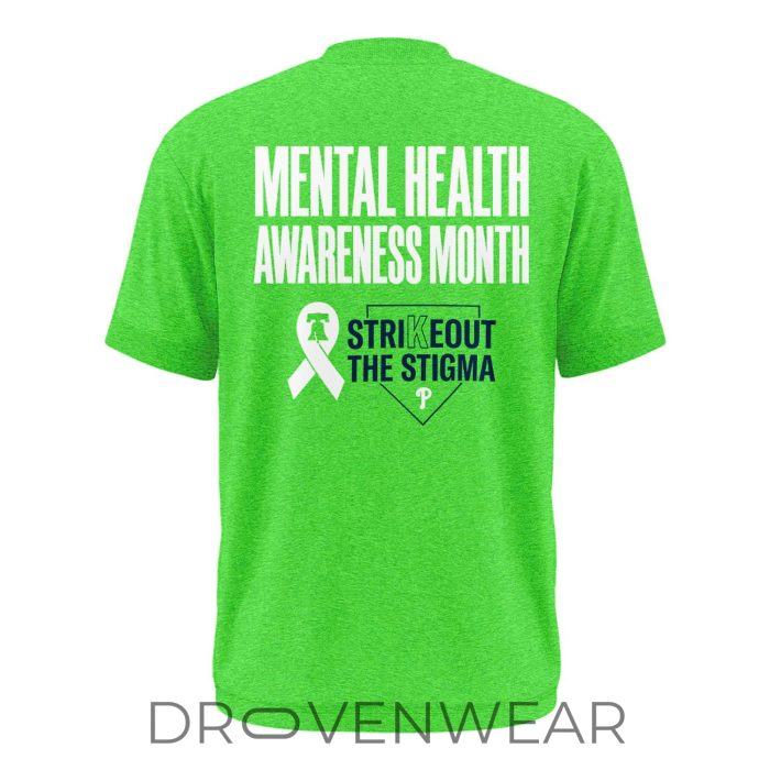 Philadelphia Phillies Mental Health Awareness Tee – Never Fight Alone Break The Stigma - Image 5