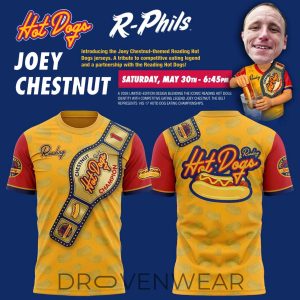 Reading Fightin Phils Joey Chestnut Hot Dog Night 2026 TShirt by Drovenwear.com