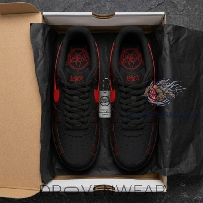 SLAYER Reign in Blood 40th Anniversary Custom AF1 Sneakers V2 - Image 2