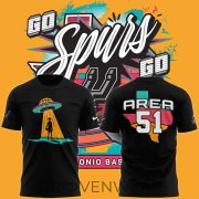 San Antonio Spurs Fiesta Alien Landing 2026 Graphic Shirt