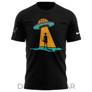 San Antonio Spurs Fiesta Alien Landing 2026 Graphic Shirt by Drovenwear.com