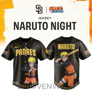 San Diego Padres Naruto Night 2026 Limited Baseball Jersey by Drovenwear.com