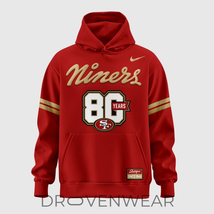 San Francisco 49ers 2026 80th Anniversary Commemorative Hoodie Edition 1 - Image 2