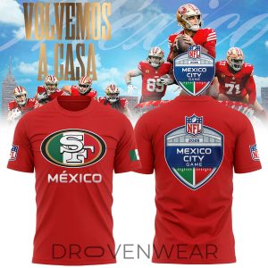 San Francisco 49ers 2026 Mexico City NFL Event Graphic Tee by Drovenwear.com